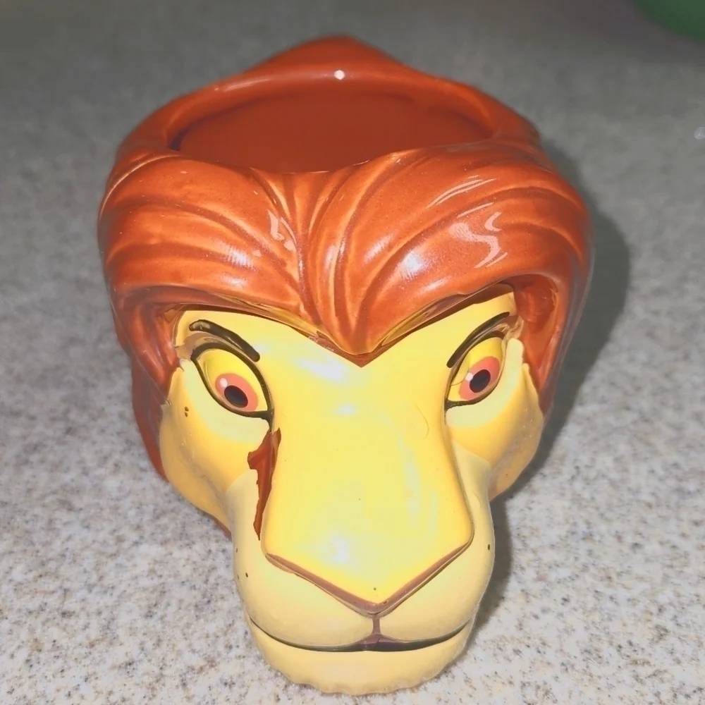 Lion King Simba Figural Mug 3D Rare Early 1990s